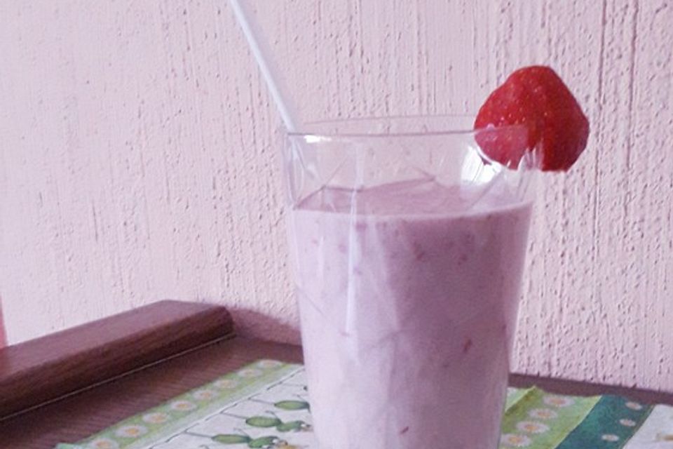 Erdbeer-Vanillejoghurt-Smoothie