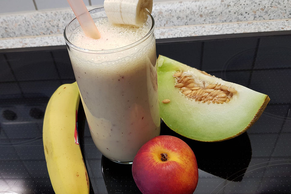 Galia Melonen-Nektarinen-Smoothie