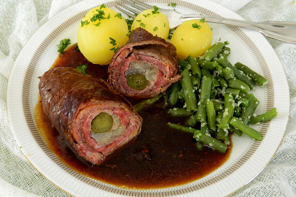 Rinderrouladen mit Malzbier