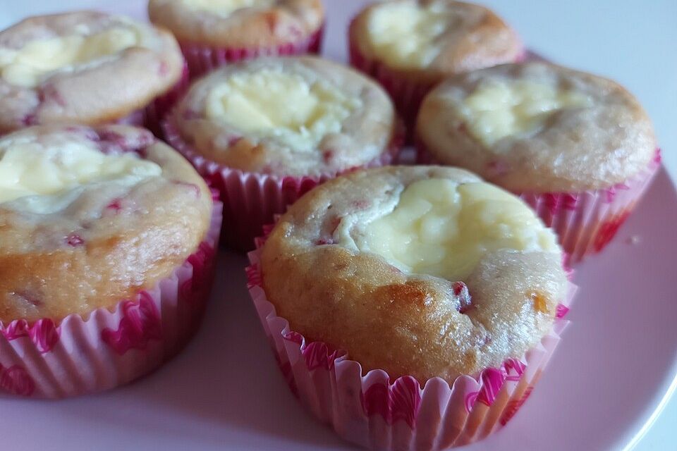 Himbeer-Cheesecake-Muffins