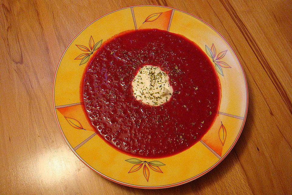 Rote Bete-Suppe