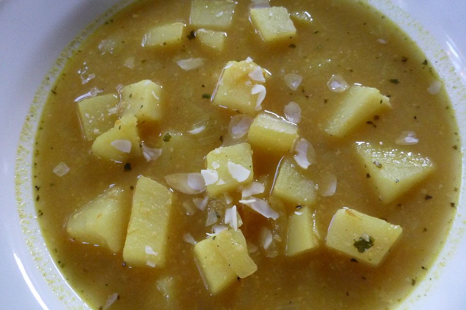 Kartoffel-Curry-Suppe