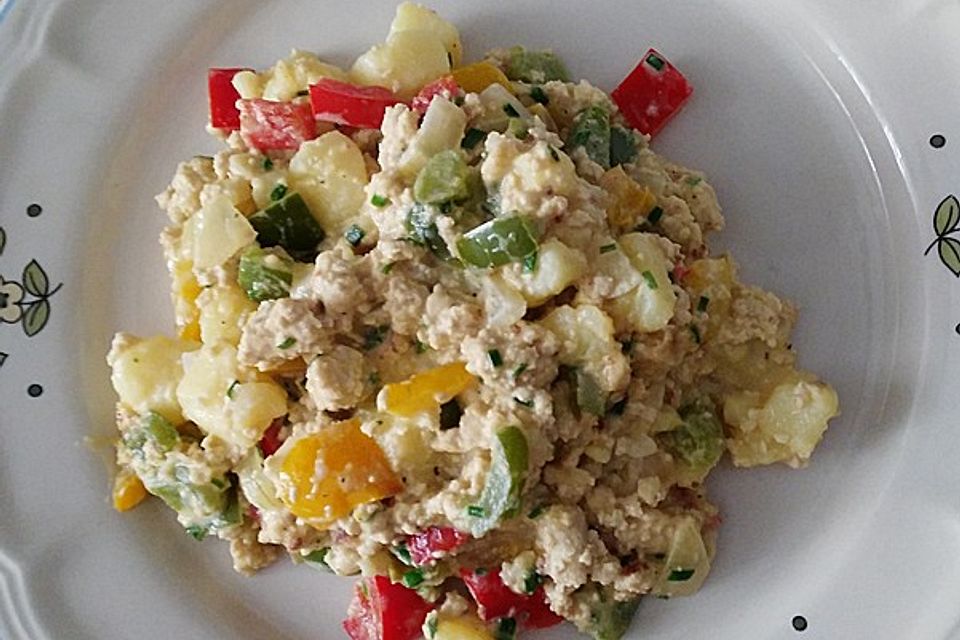 Kartoffelpfanne mit Tofu