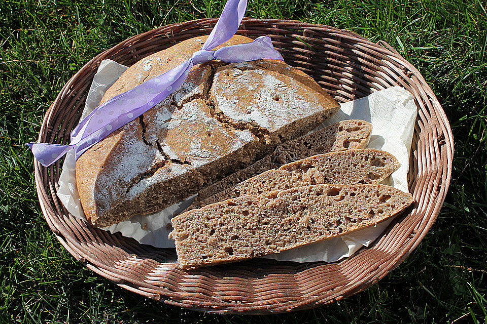 Emmer-Weizen-Vollkorn-Fladenbrot