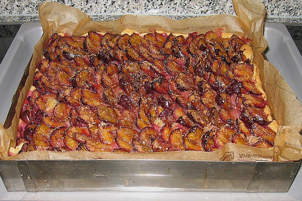 Pflaumenkuchen, schnelles Rezept