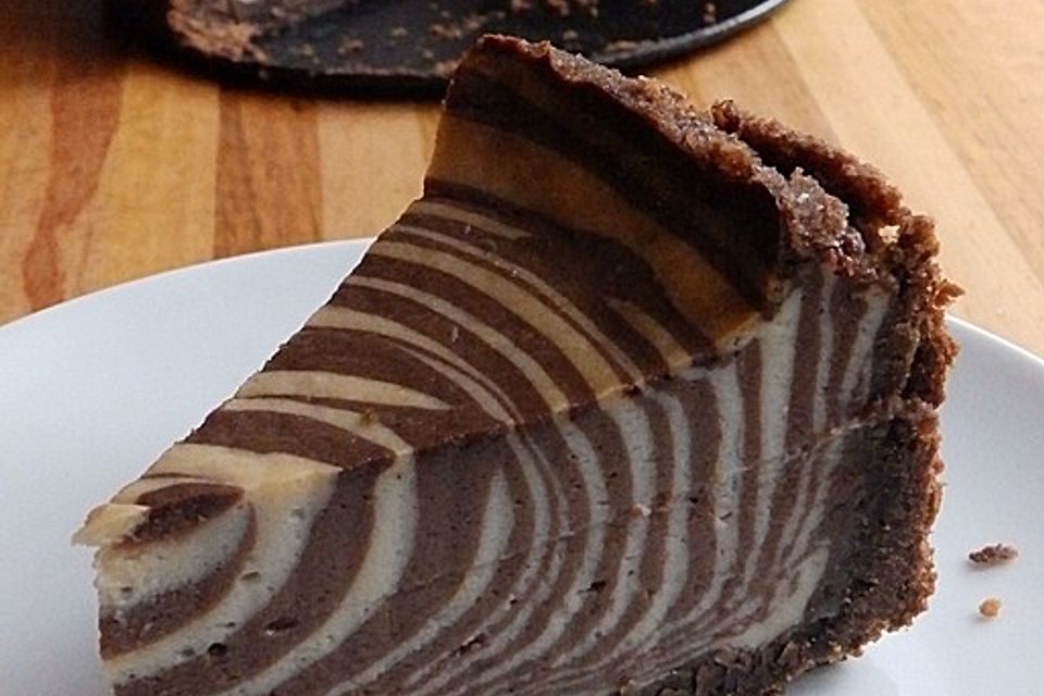 Veganer Zebrakäsekuchen