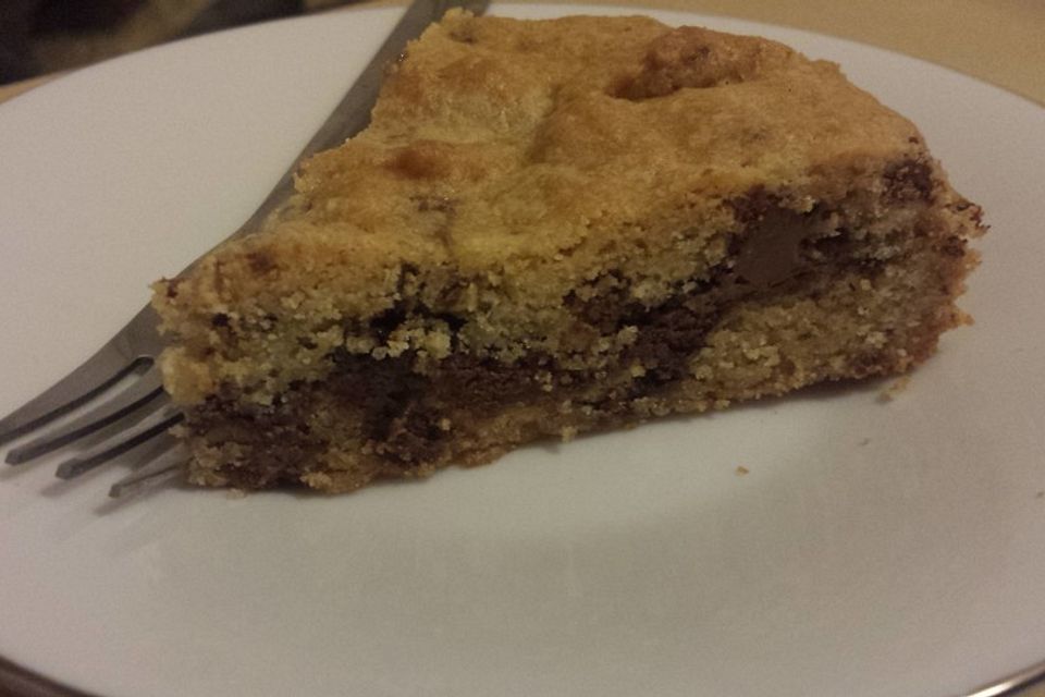 Nutella-Cookie-Kuchen