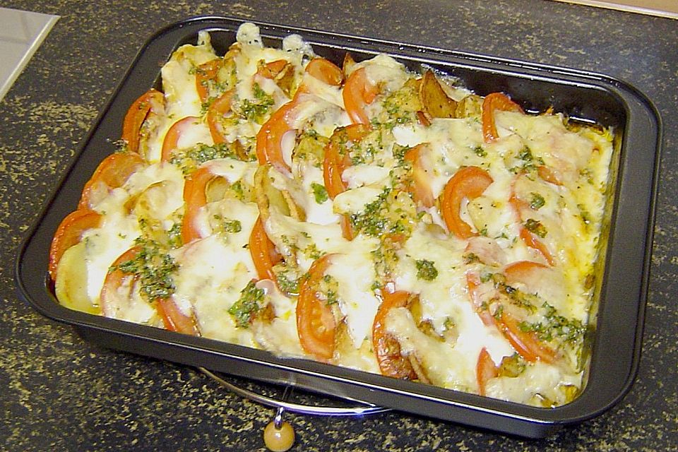 Fischgratin mit Emmentaler