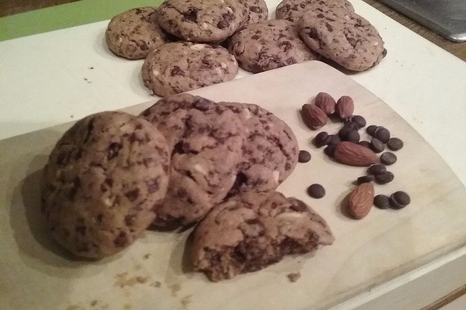 Schoko-Vanille-Cookies