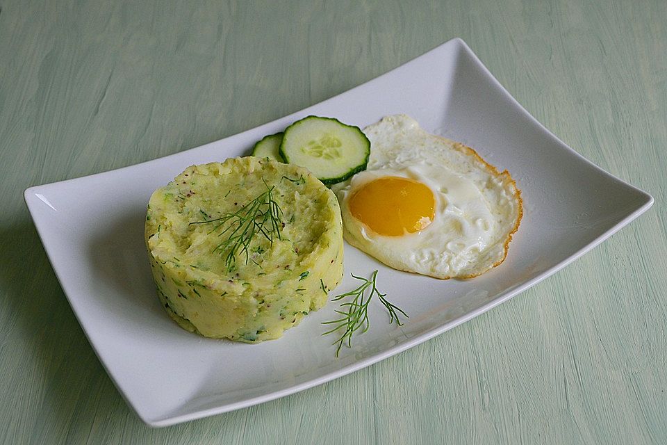 Salatgurken-Kartoffelpüree