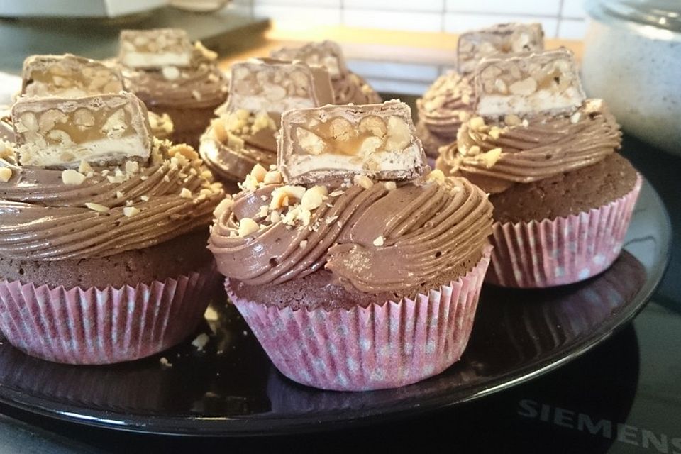 Snickers-Cupcakes