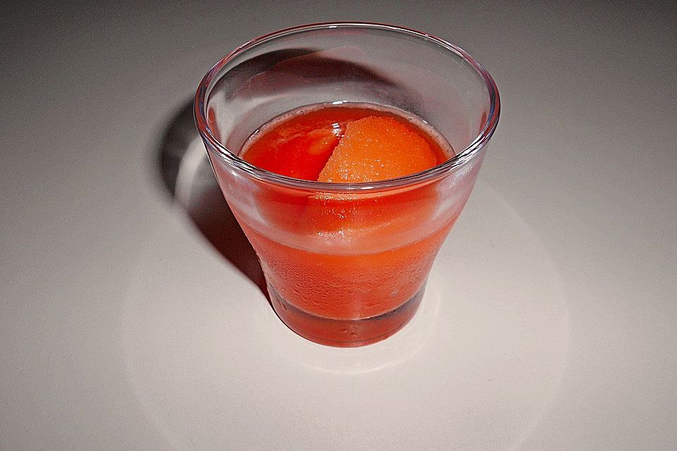 Orangen-Campari-Sorbet