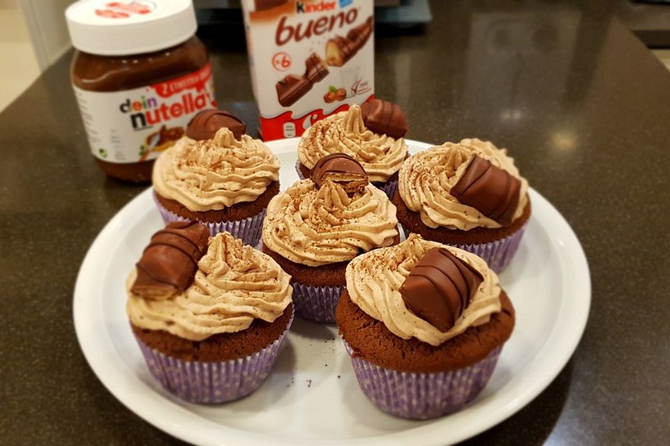 Kinder Bueno-Cupcakes