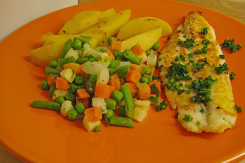 Kräuterfisch mit Zitronenkartoffeln