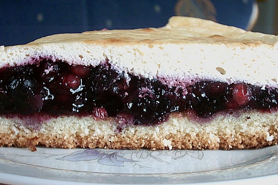 Obstkuchen mit Schmandhaube