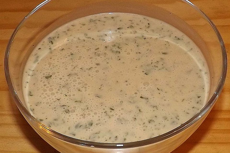 Joghurt-Meerrettich-Petersilien-Dressing