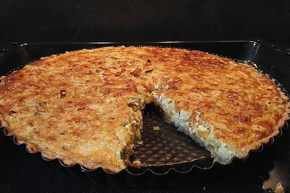 Apfel-Lauch-Quiche