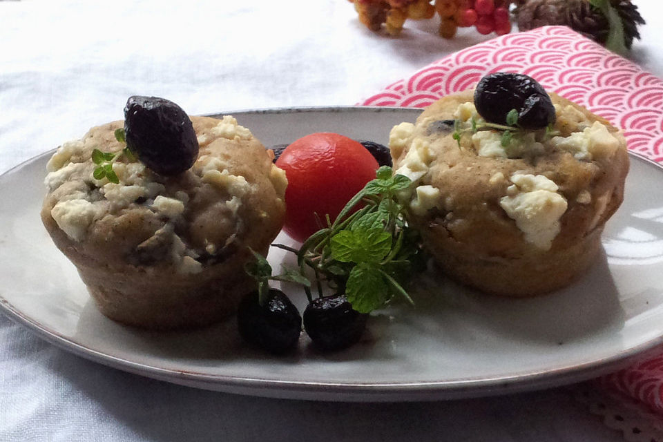 Feta-Oliven-Muffins