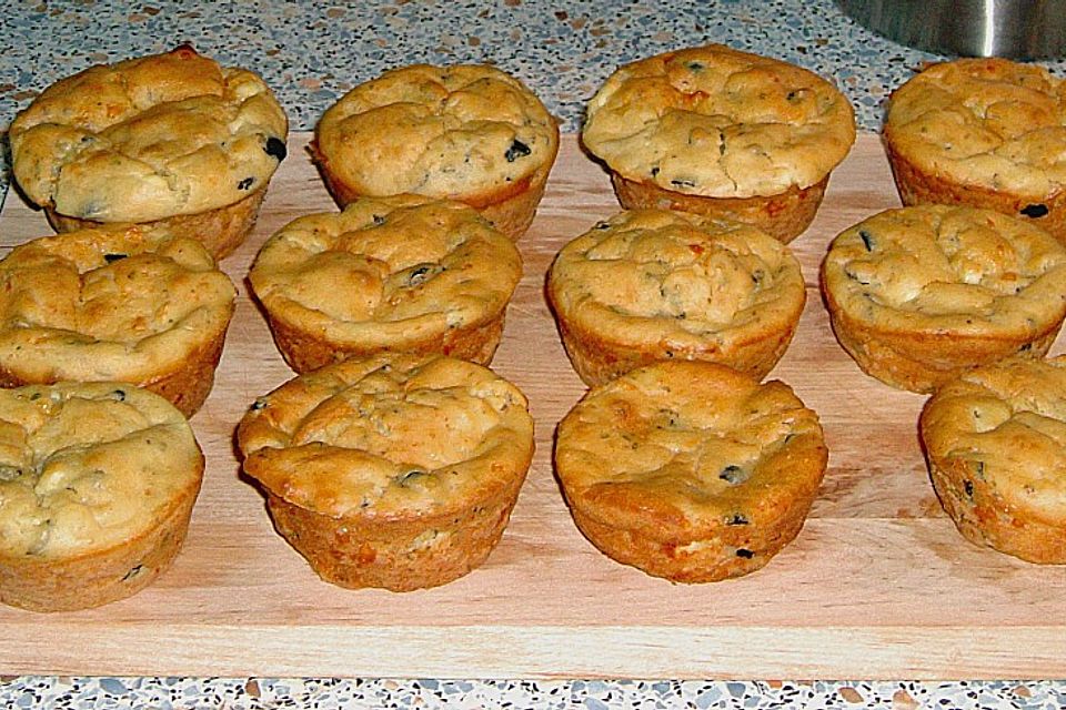 Feta-Oliven-Muffins