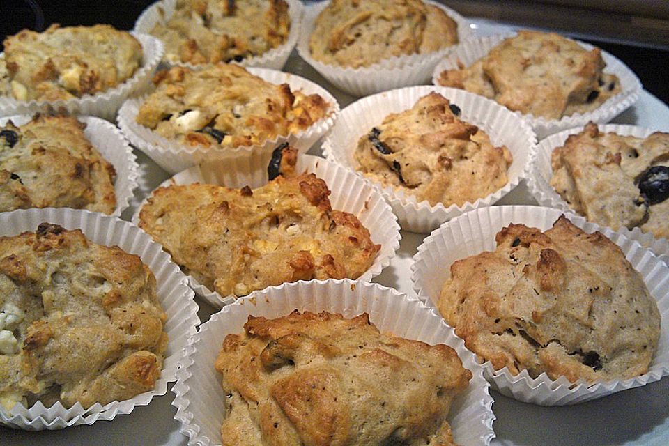 Feta-Oliven-Muffins