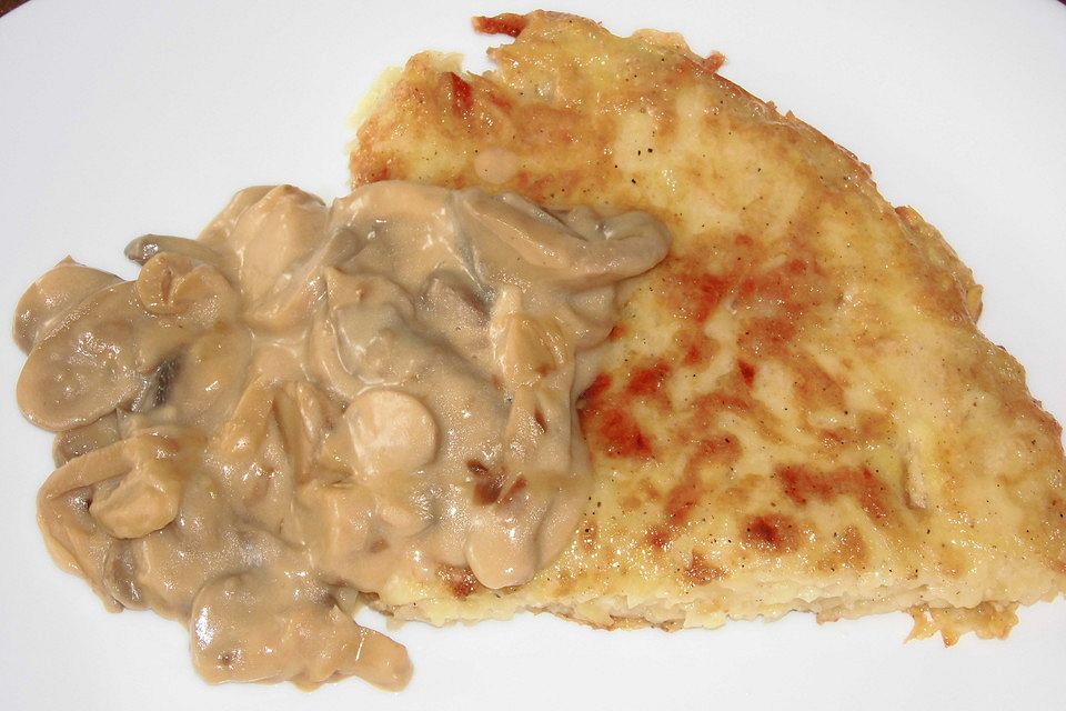 Kartoffelrösti mit Rahmchampignons