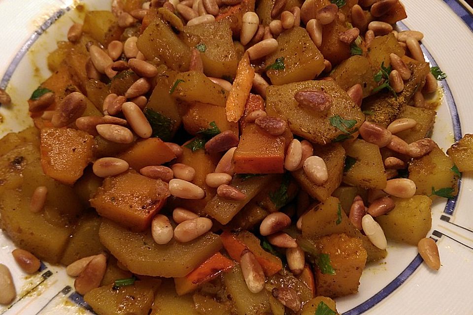 Kürbis-Kartoffel-Curry