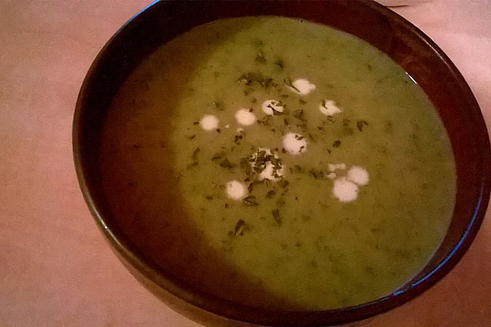 Spinatcremesuppe