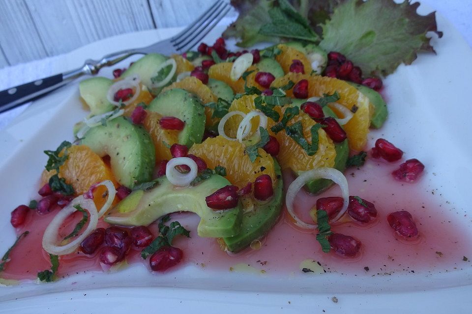 Avocado-Orangen-Salat