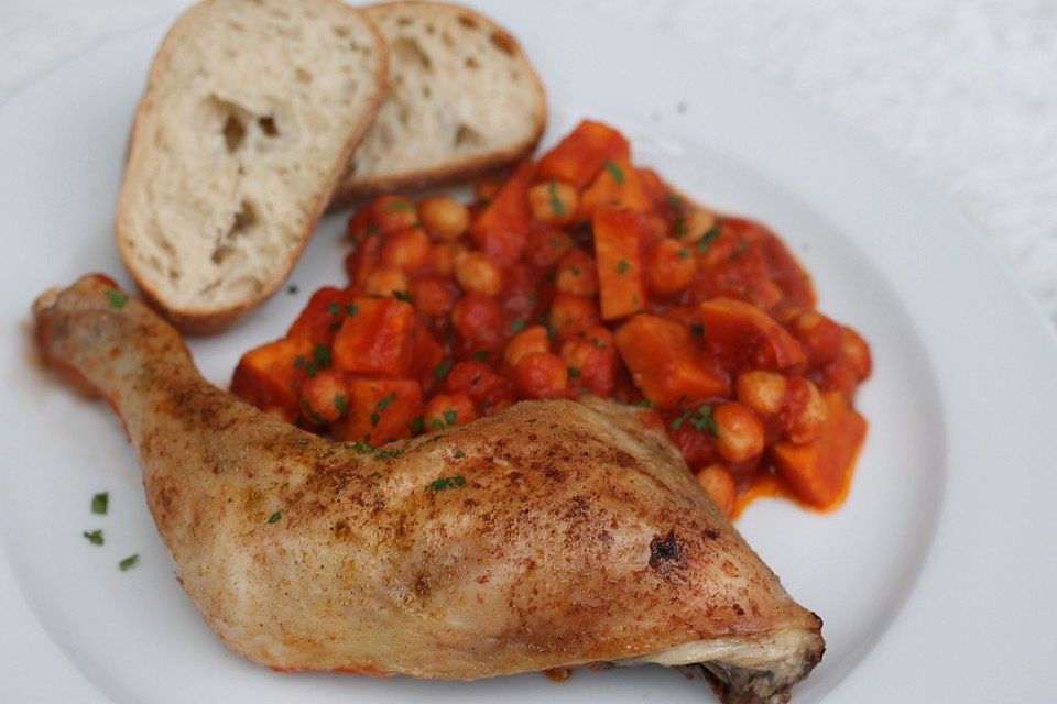 Marrokanische Hühnchen-Tajine