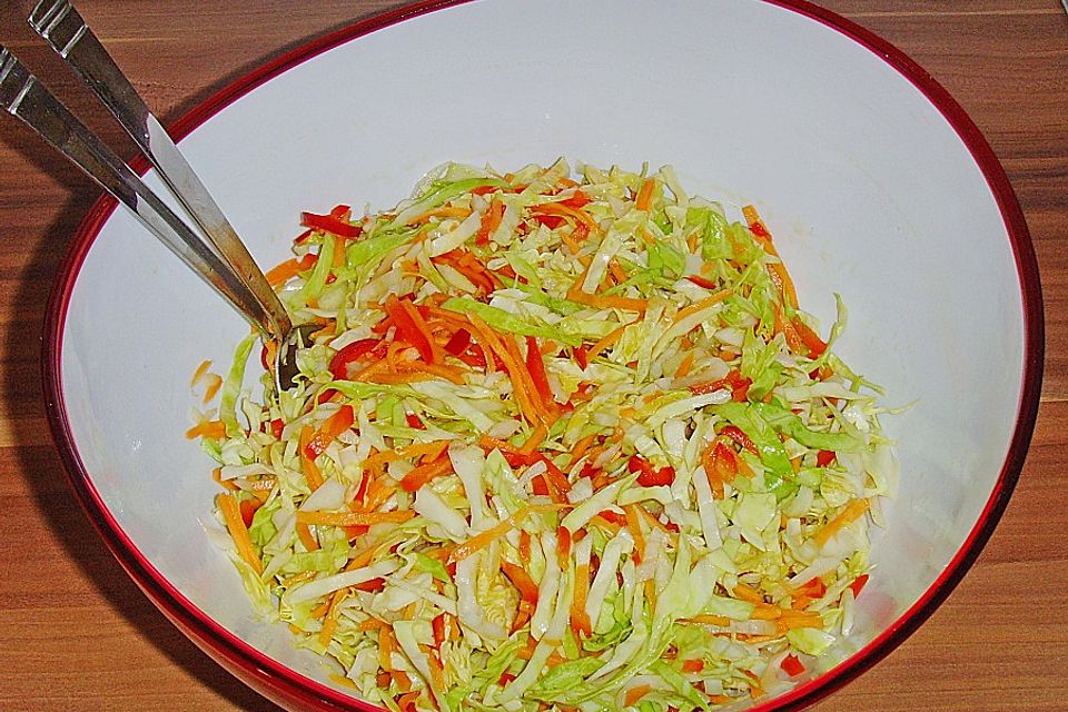 Krautsalat mit gekochter Marinade