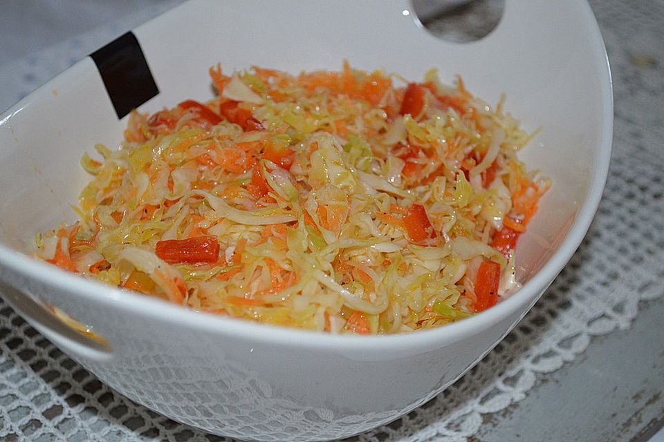 Krautsalat mit gekochter Marinade