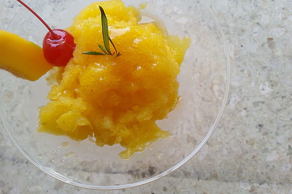 Mango-Rosmarin-Ingwer-Sorbet