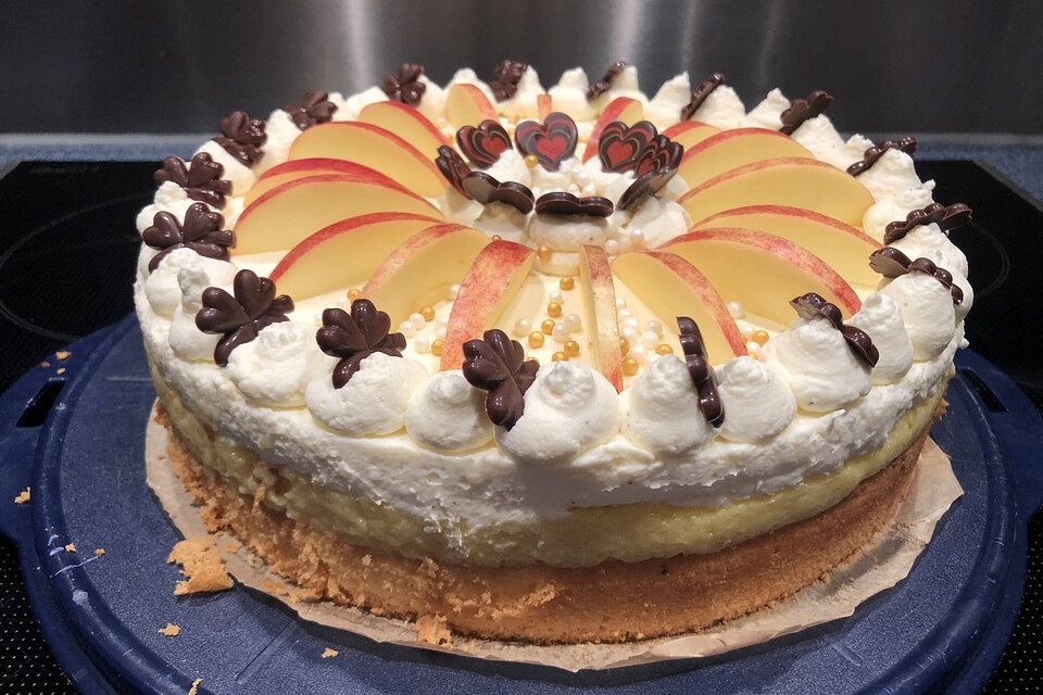 Schwedische Apfel - Sahne - Torte