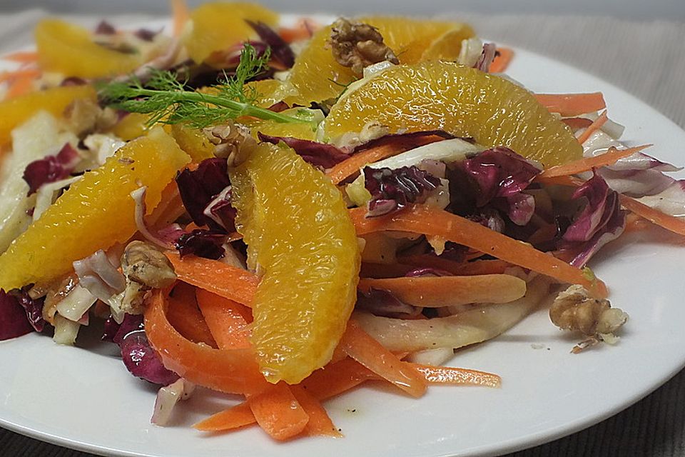 Fruchtiger Radicchio-Fenchel-Salat