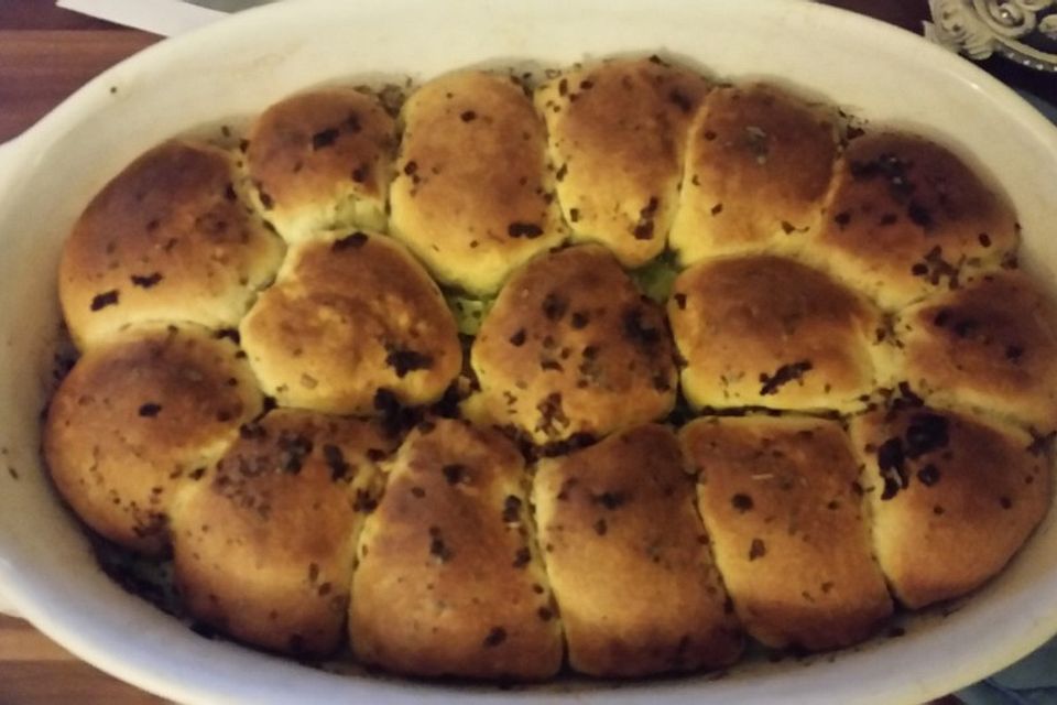 Pesto-Mozzarella-Bällchen