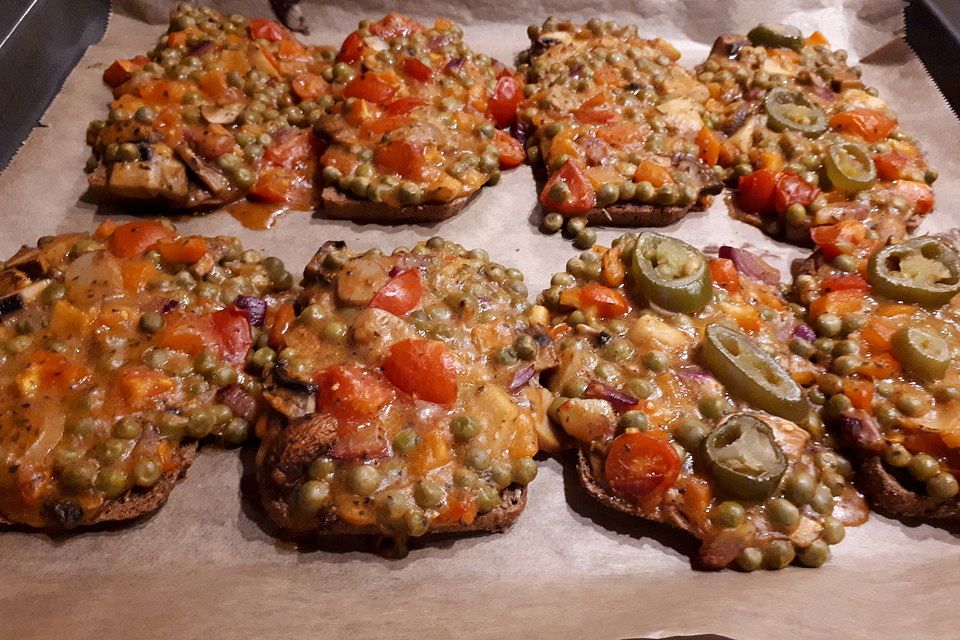 Vegane Pizzabrötchen