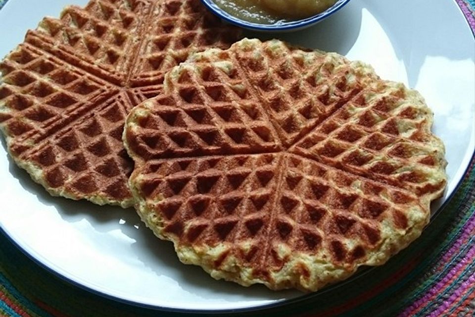 Kartoffelwaffeln aus Kloßteig