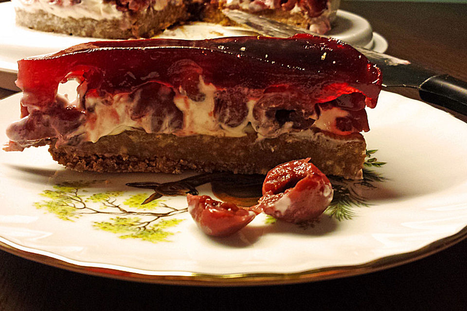 Prinzenrolle - Torte mit Kirschen