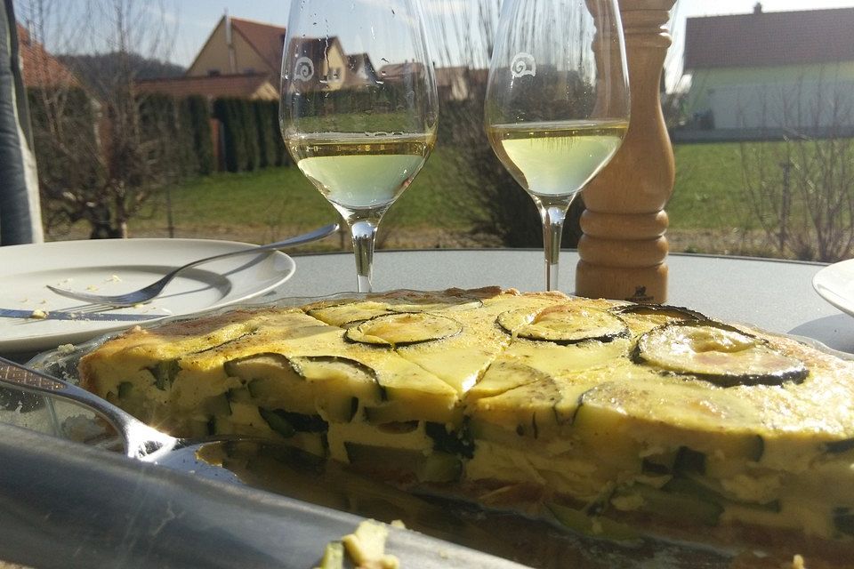 Französische Zucchiniquiche