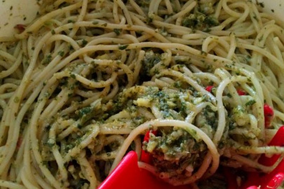 Spaghetti al pesto