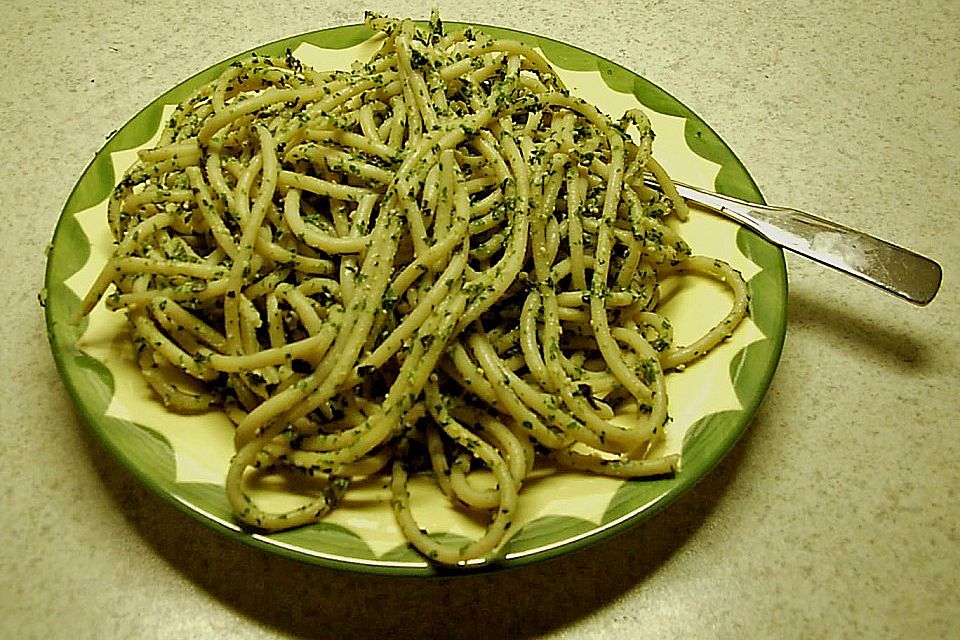 Spaghetti al pesto