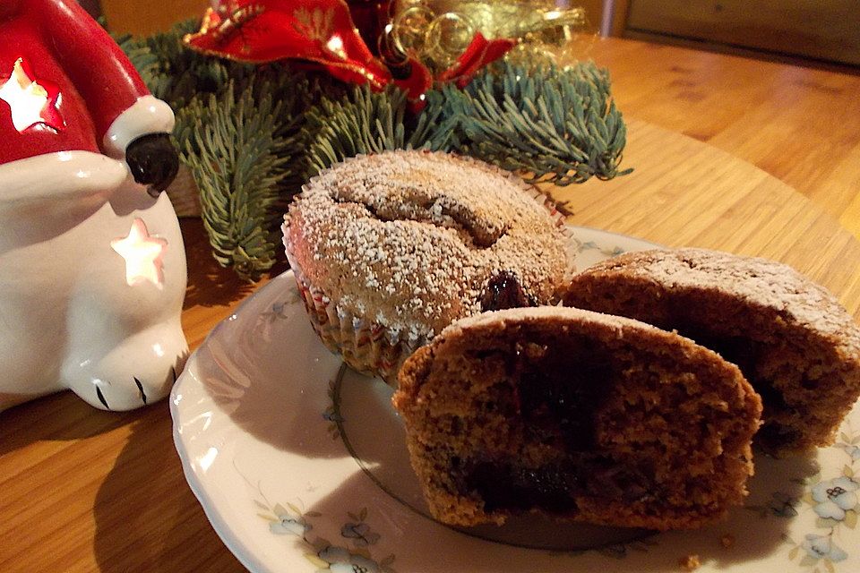 Heidelbeer-Glühwein-Muffins