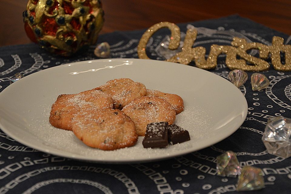 Einfache Bananen-Schoko-Cookies