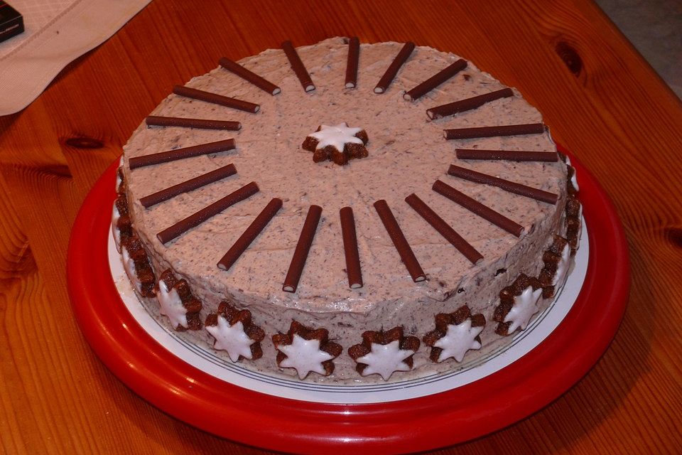 Schoko-Zimtstern-Torte