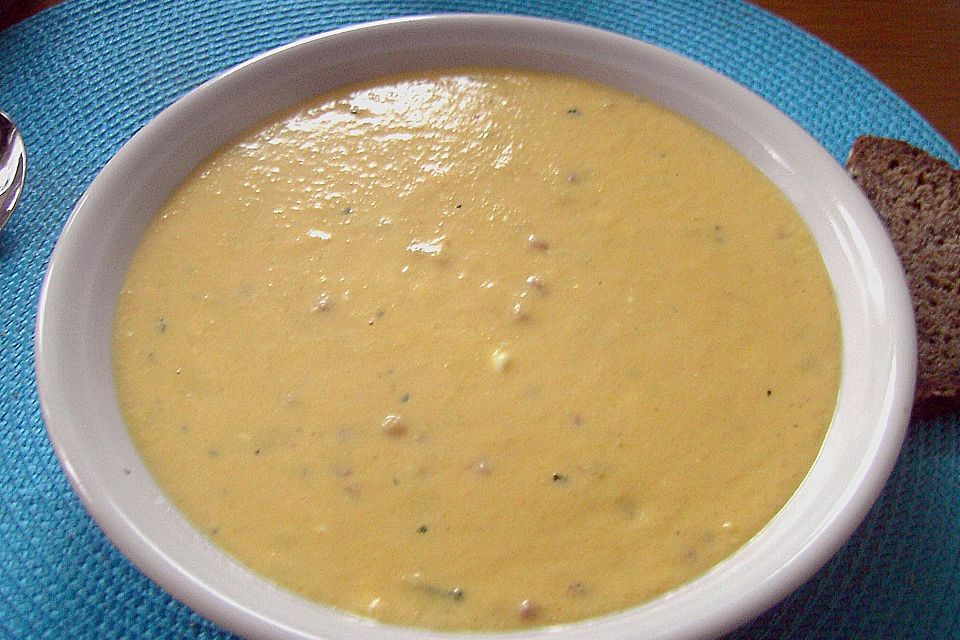 Maissuppe mit Möhren