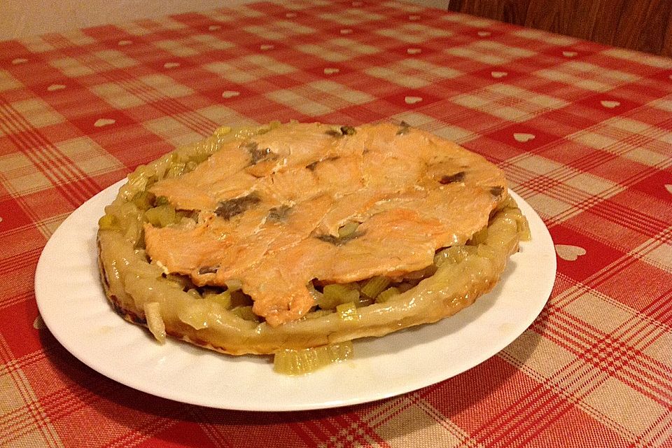 Fenchel-Lachs Tarte tatin