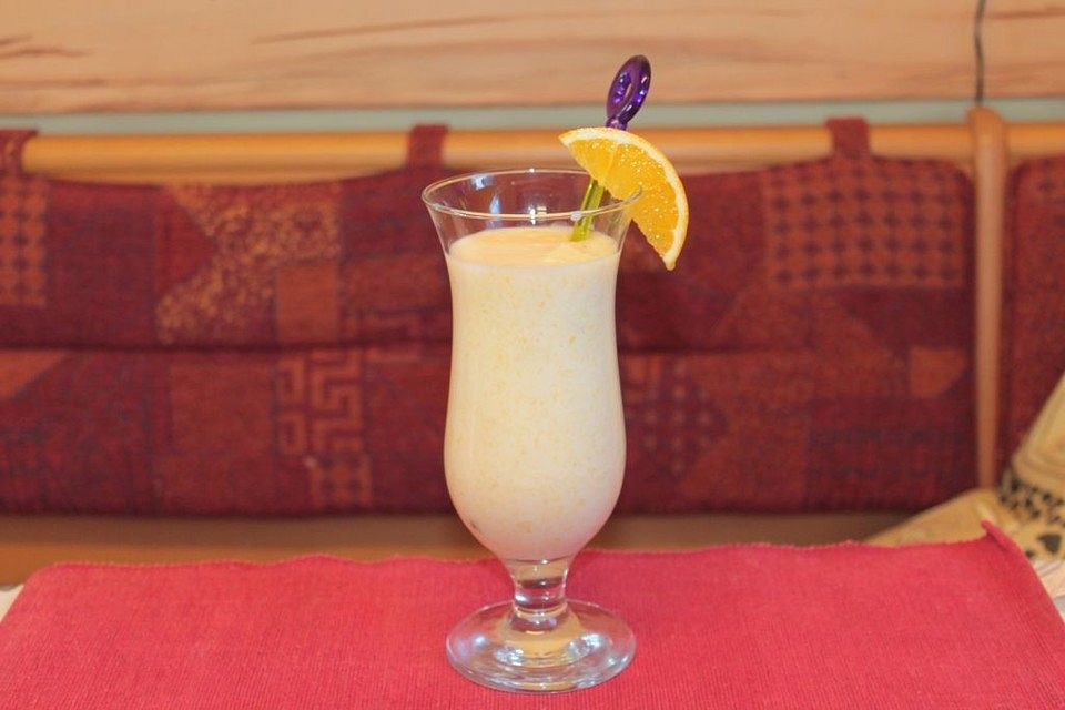 Mango-Banane-Apfel-Smoothie