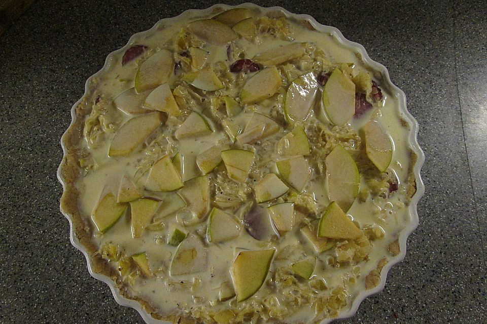 Sauerkraut-Tarte