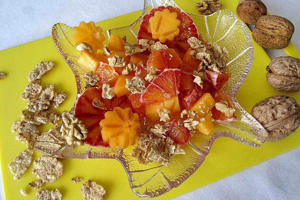 Winter-Obstsalat zum Knuspern