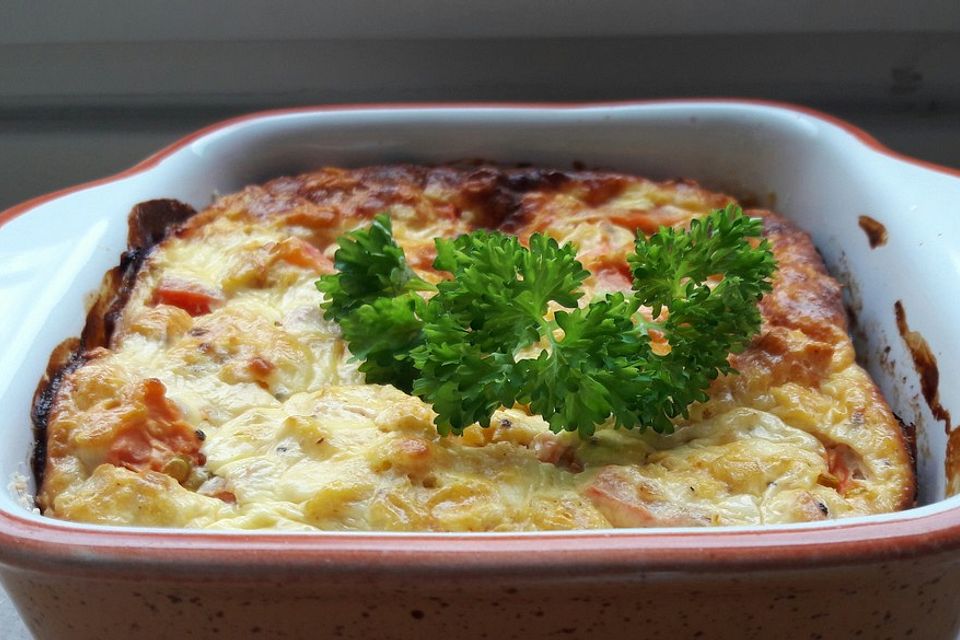 Quarkbraten mit Tomaten